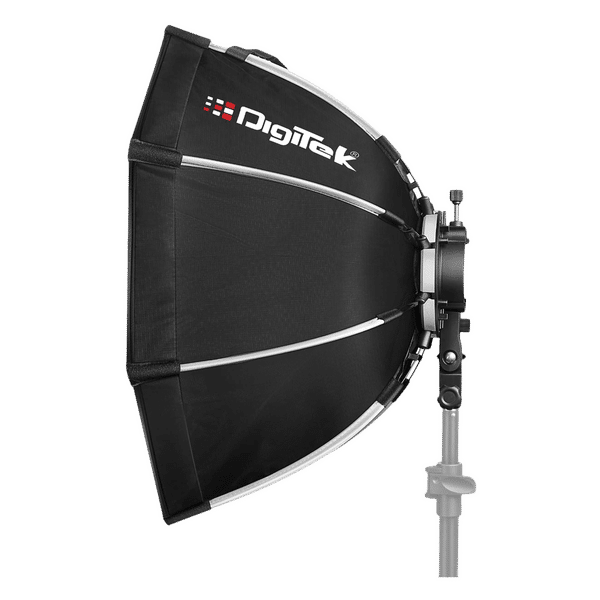 DigiTek DSBH-055 Softbox with S2 Type Bracket, 2 Diffuser Sheets & Carrying Case for All Flash Speedlights (Lightweight & Portable)_1