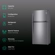 LG 592 Litres 1 Star Frost Free Double Door Refrigerator with Smart Inverter Compressor (GR-H812HLHM, Platinum Silver)_2