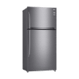 LG 592 Litres 1 Star Frost Free Double Door Refrigerator with Smart Inverter Compressor (GR-H812HLHM, Platinum Silver)_4