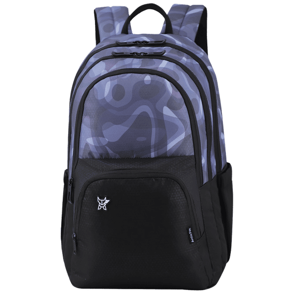 Arctic Fox Dope 34 Litres 500D Plain Polyester and 600D Fabric Backpack (Water Bottle Pouch, FJUBPKGRYWW100034, Grey)_1