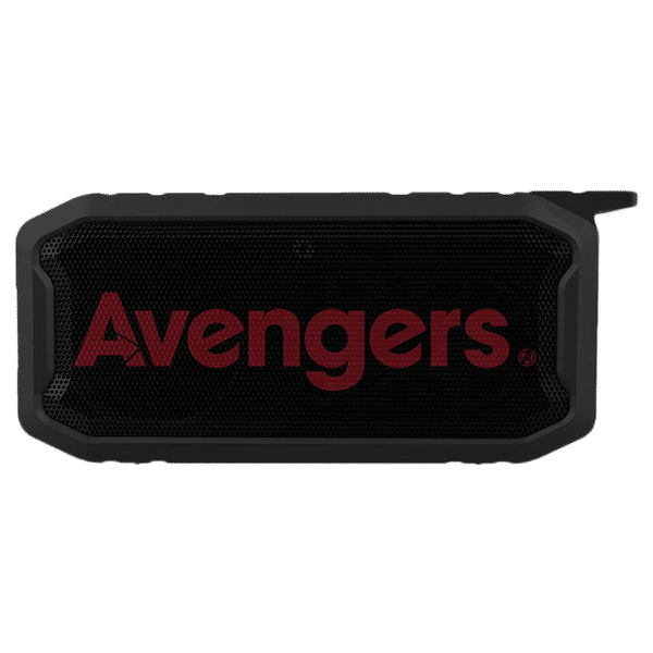 macmerise Red Avengers Logo 6W Portable Bluetooth Speaker (IPX7 Water Resistant, TWS Compatibility, 5.1 Channel, Multicolor)_1