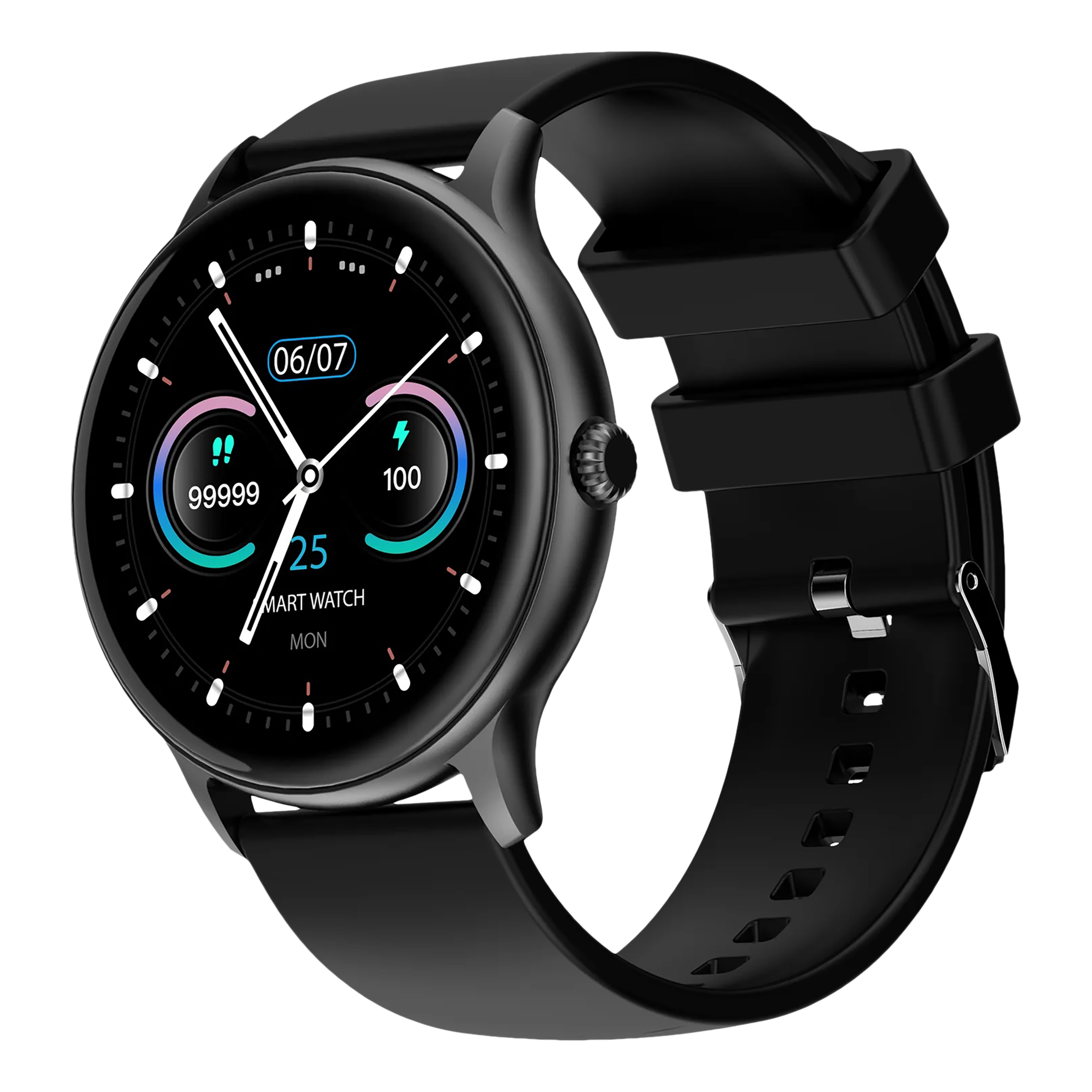 FIRE-BOLTT Hurricane Pro Smartwatch With Activity Tracker (35.3mm HD Display, IP67 Water Resistant, Black Strap)_1