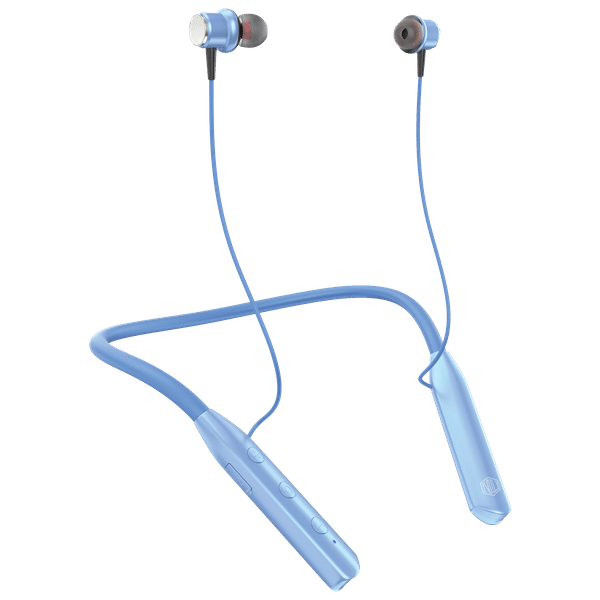 Nu Republic Pulse Metal Neckband with Environmental Noise Cancellation (IPX4 Water Resistant, X-Bass Technology, Blue)_1