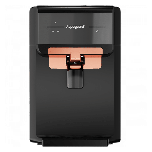 Aquaguard Eden 6L RO + UV + MTDS + SS Smart Water Purifier with Active Copper Zinc Booster Tech and 7 Stage Purification (Deep Black)_1