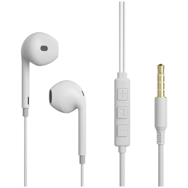 GIZmore ME340 Wired Earphone with Mic (In Ear, White)_1