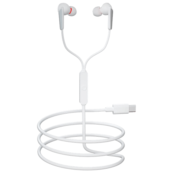 GIZmore ME344 Wired Earphone with Mic (In Ear, White)_1