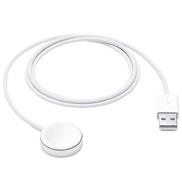 Apple 1 Meter USB 3.0 (Type-C) to Lightning Data Transfer & Power/Charging Magnetic USB Cable (For Apple Watch, MX2E2ZM/A, White)_1