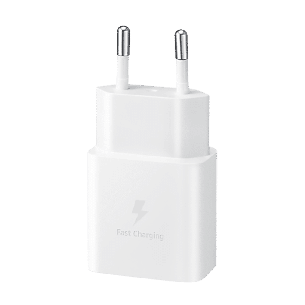 SAMSUNG 15W Type C Fast Charger (Type C to Type C Cable, Temperature Protection, White)