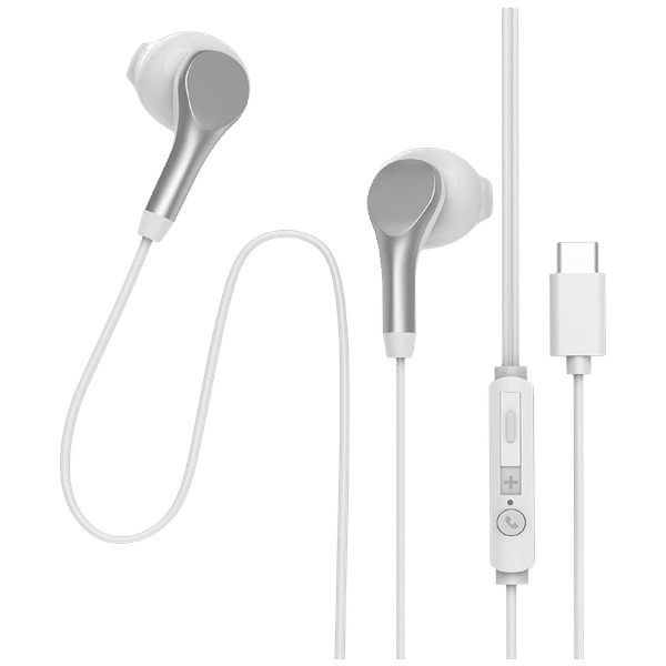 GIZmore ME343 Wired Earphone with Mic (In Ear, White)_1