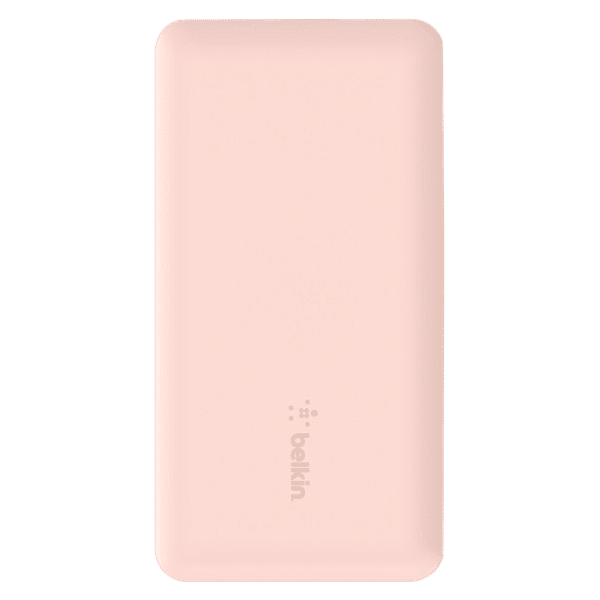 belkin Boost Charge 10000 mAh 15W Power Bank (1 Type C & 2 Type A Ports, LED Charging Indicator, Rose Gold)_1