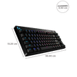 logitech G PRO Wired Gaming Keyboard with RGB Backlit Keys (GX Blue Clicky Mechanical Switches, Black)_3