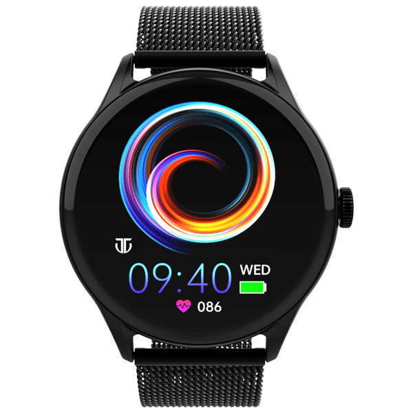 TITAN Evoke Smartwatch with Bluetooth Calling (36.32mm AMOLED Display, IP68 Water Resistant, Black Strap)_1