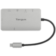 Targus USB 3.2 Type C to USB 3.2 Type C, USB 3.2 Type A, RJ45, HDMI Type A, VGA Port Docking Station (100 Watt Power Delivery, Grey)_1