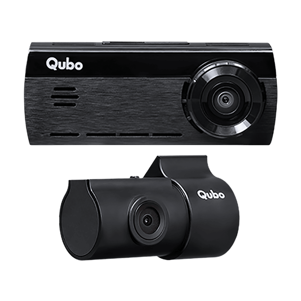 Buy Qubo Dashcam Pro 4K + Rear Camera Set (Built-in GPS, 4K-HCASV001,  Black) Online - Croma