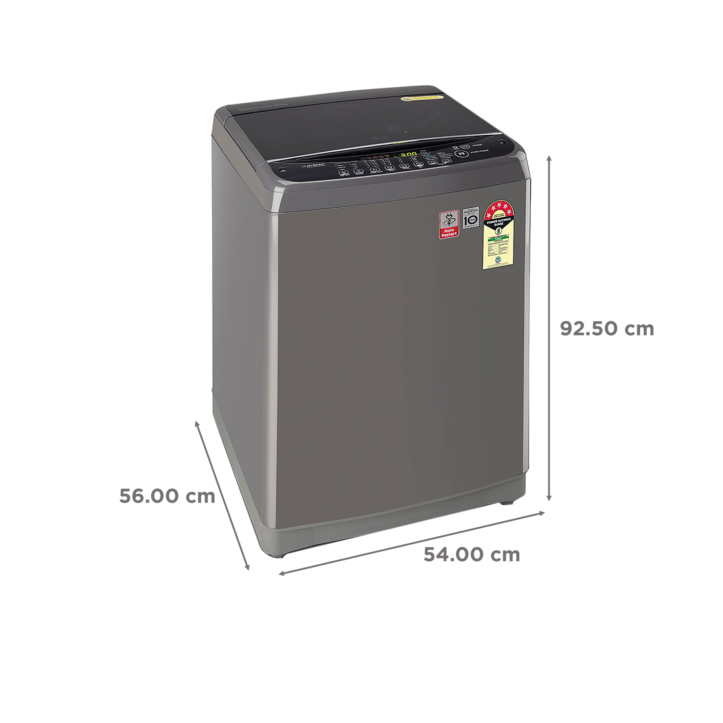 Buy LG 8 kg 5 Star Inverter Fully Automatic Top Load Washing Machine ...