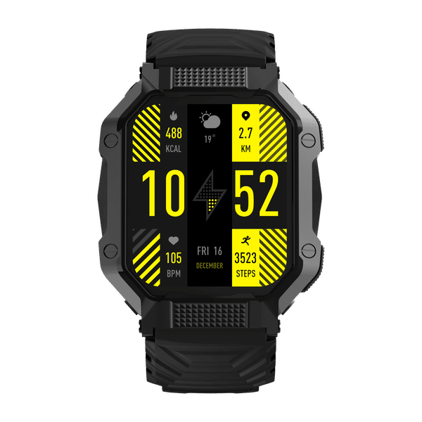 FIRE-BOLTT Shark Smartwatch with Bluetooth Calling (46.4mm HD Display, IP67 Water Resistant, Black Strap)_1