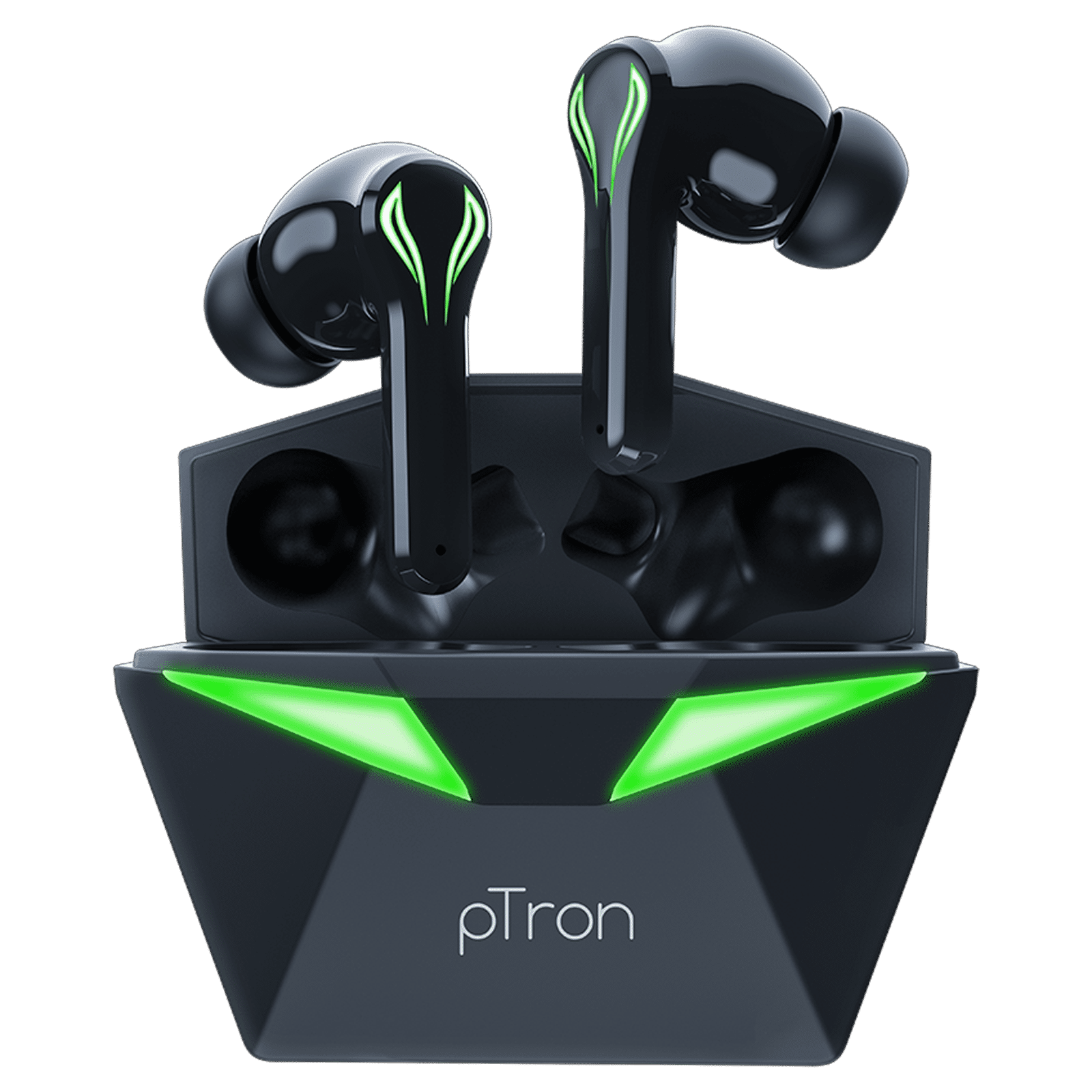 pTron Basspods Quest TWS Earbuds with Passive Noise Cancellation (IPX4 Water Resistant, 13mm Dynamic Drivers, Black)