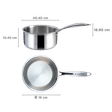 WONDERCHEF Nigella Sauce Pan (Stainless Steel Body, 63153404, Silver)_2