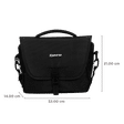 Kamron A11 Water Resistant Shoulder Camera Bag for DSLR (Padded Shoulder Strap, Black)_3