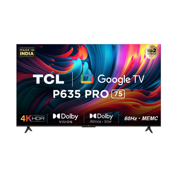TCL 75P635 Pro 189 cm (75 inch) 4K Ultra HD LED Google TV with Bezel Less Display (2023 model)_1