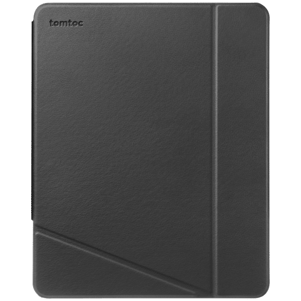 tomtoc Inspire B02 PU Leather Flip Case for Apple iPad 12.9 Inch (Military Grade Protection, Black)_1