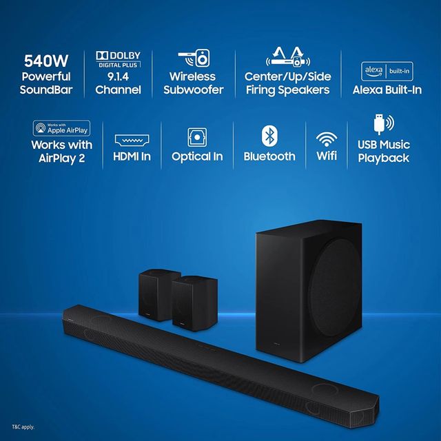 Buy SAMSUNG HW-Q930C/XL 540W Bluetooth Soundbar with Remote (Dolby ...