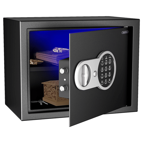 Lifelong LLHSL08 22 Litres Digital Safety Lockers (1 Shelve, Black)_1