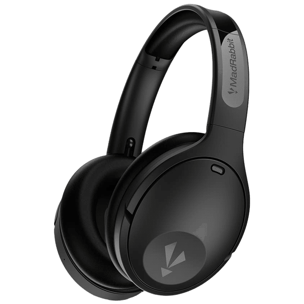 MadRabbit 8059 Bluetooth Headphone with Mic (Fast Charging, Over Ear, Black)_1