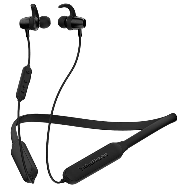 MadRabbit Trip Pro Neckband with Environmental Noise Cancellation (IPX5 Water Resistant, Magnetic Hall Sensor, Black)_1