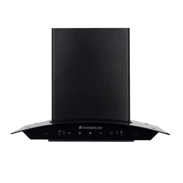 WONDERCHEF Ultima 60cm 1200m3/hr Ducted Auto Clean Wall Mounted Chimney with Touch Control (Black)_1