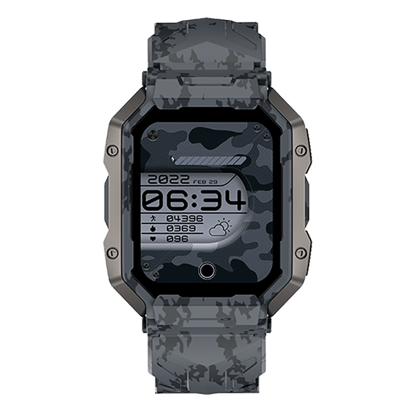 FIRE-BOLTT Cobra Smartwatch with Bluetooth Calling (45.21mm AMOLED Display, IP68 Water Resistant, Camo Black Strap)_1