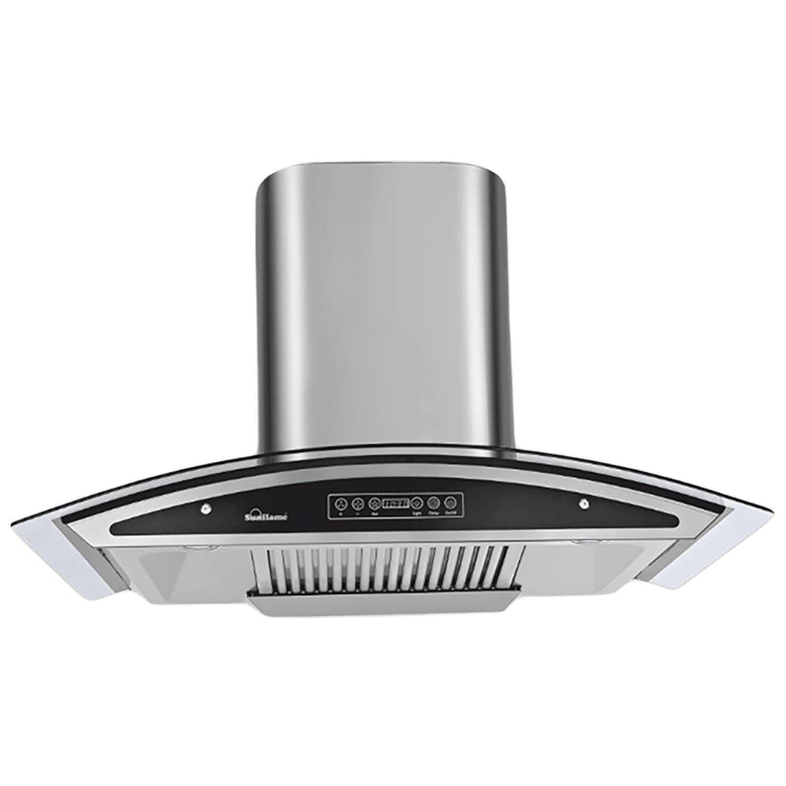 Sunflame Innova 60cm 1230m3/hr Ducted Auto Clean Wall Mounted Chimney with Feather Touch Controls (Black)