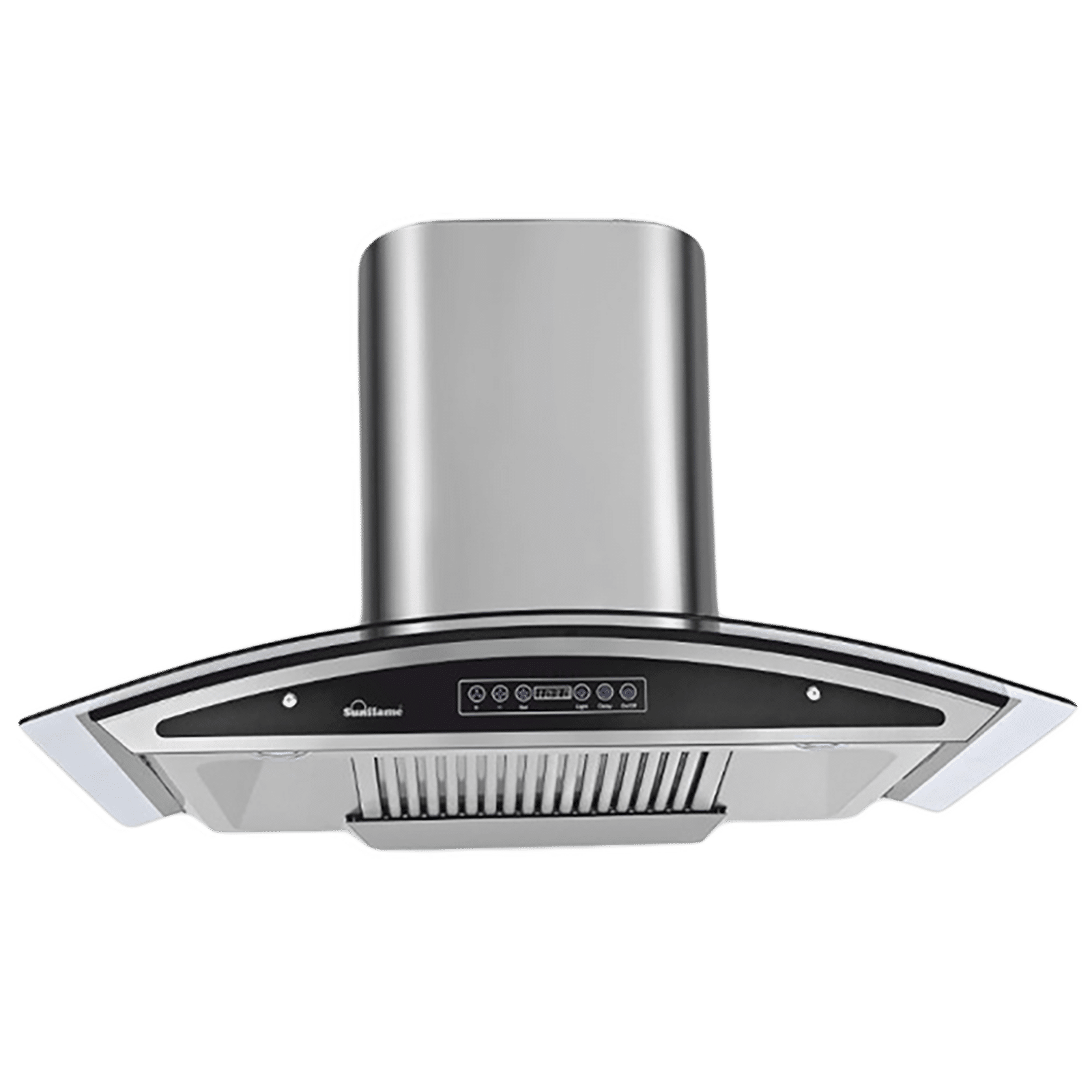 Sunflame Innova 90cm 1230m3/hr Ducted Auto Clean Wall Mounted Chimney with Feather Touch Controls (Black)