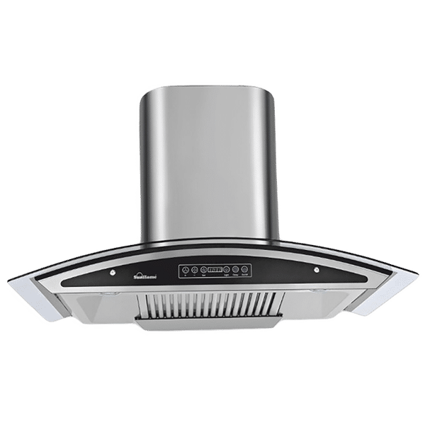 Sunflame Innova 90cm 1230m3/hr Ducted Auto Clean Wall Mounted Chimney with Feather Touch Controls (Black)_1