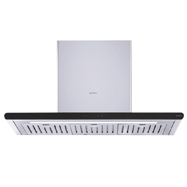 elica GALAXY ETB PLUS LTW 90 T4V LED 90cm 1200m3/hr Ductless Wall Mounted Chimney with Touch Control Panel (Silver)_1