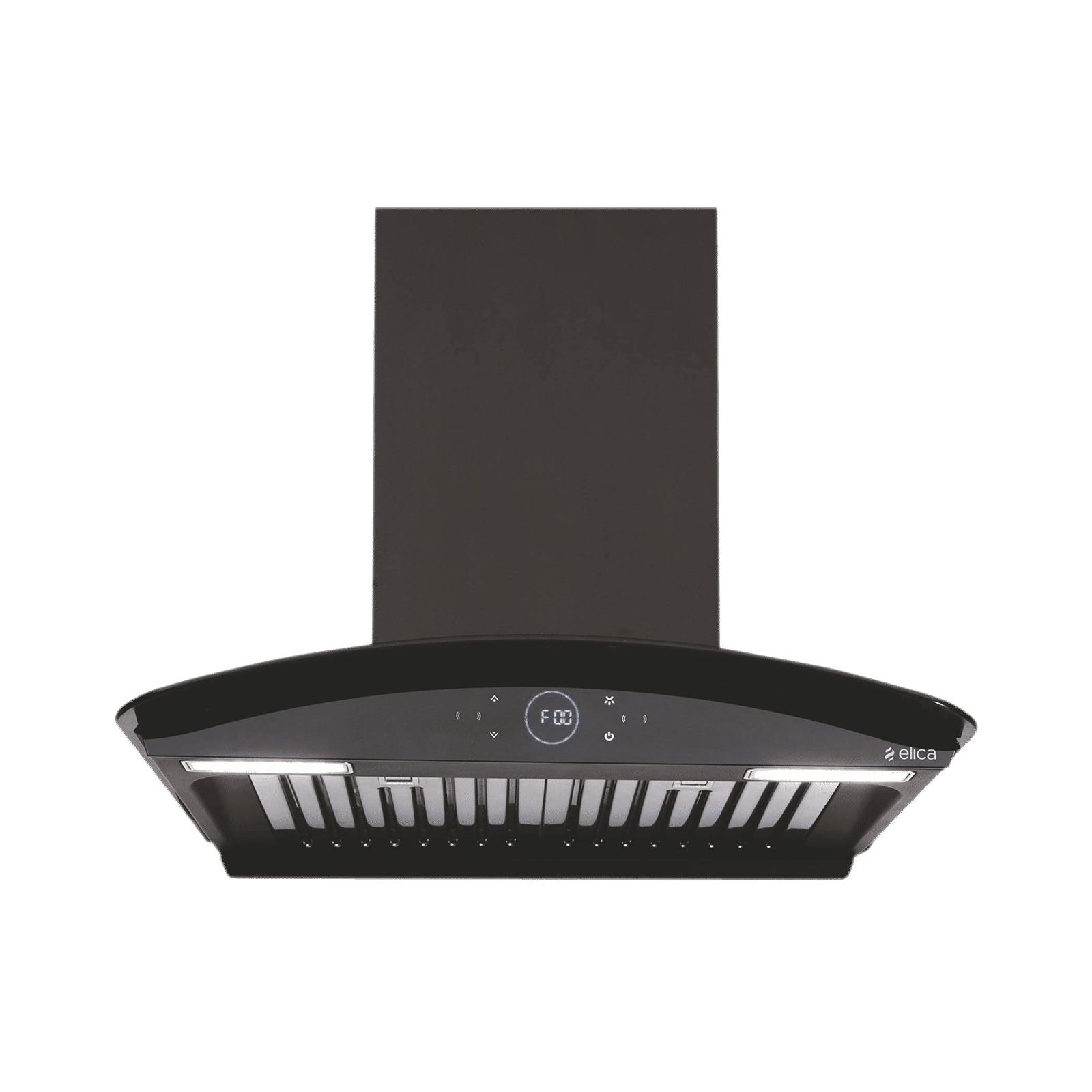 elica ISMART GLACE HAC BF LTW 60 NERO 60cm 1425m3/hr Ducted Auto Clean Wall Mounted Chimney with Touch Control Panel (Black)