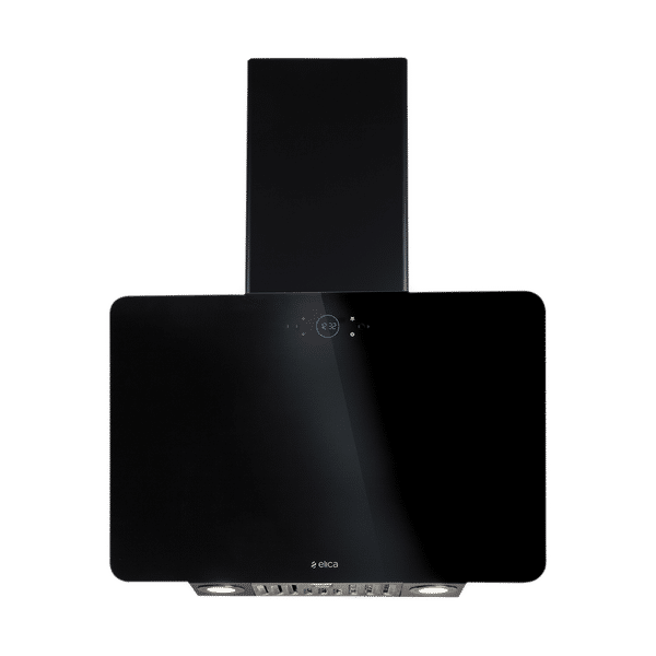 elica ISMART KITTY LTW 60 NERO 60cm Ducted Wall Mounted Chimney with Touch Control Panel (Black)_1