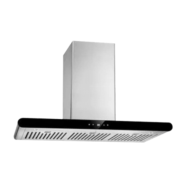 KAFF CANARY DHC BF 90cm 1200m3/hr Ducted Auto Clean Wall Mounted Chimney with Touch Control Panel (Steel)_1