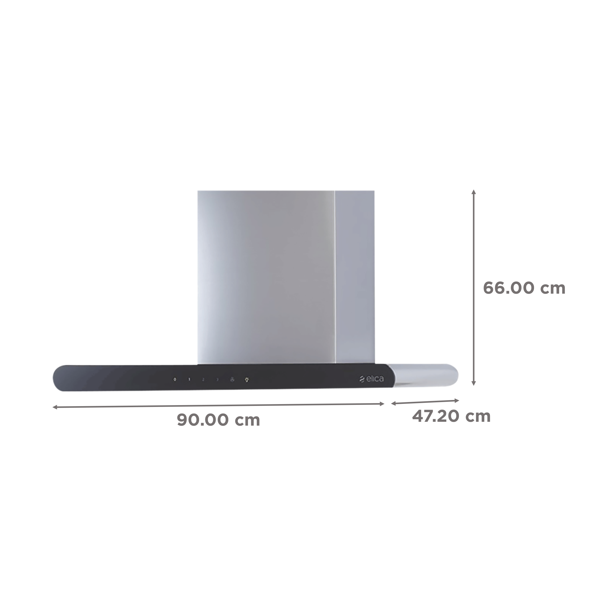 elica GALAXY EDS HE LTW 90 T4V LED 90cm 1220m3/hr Ducted Wall Mounted Chimney with Touch Control Panel (Stainless Steel)_2