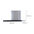 elica GALAXY EDS HE LTW 90 T4V LED 90cm 1220m3/hr Ducted Wall Mounted Chimney with Touch Control Panel (Stainless Steel)_2
