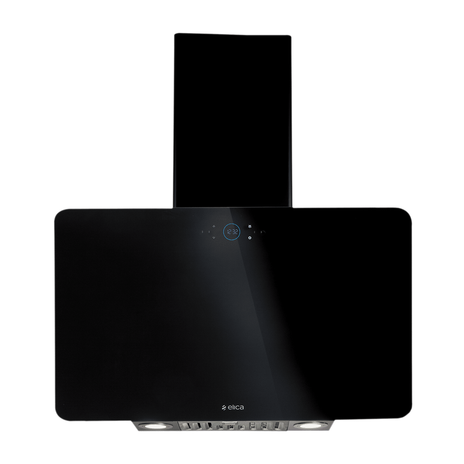 elica ISMART KITTY 75 LTW NERO 75cm Ductless Wall Mounted Chimney with Capacitive Touch Control (Black)