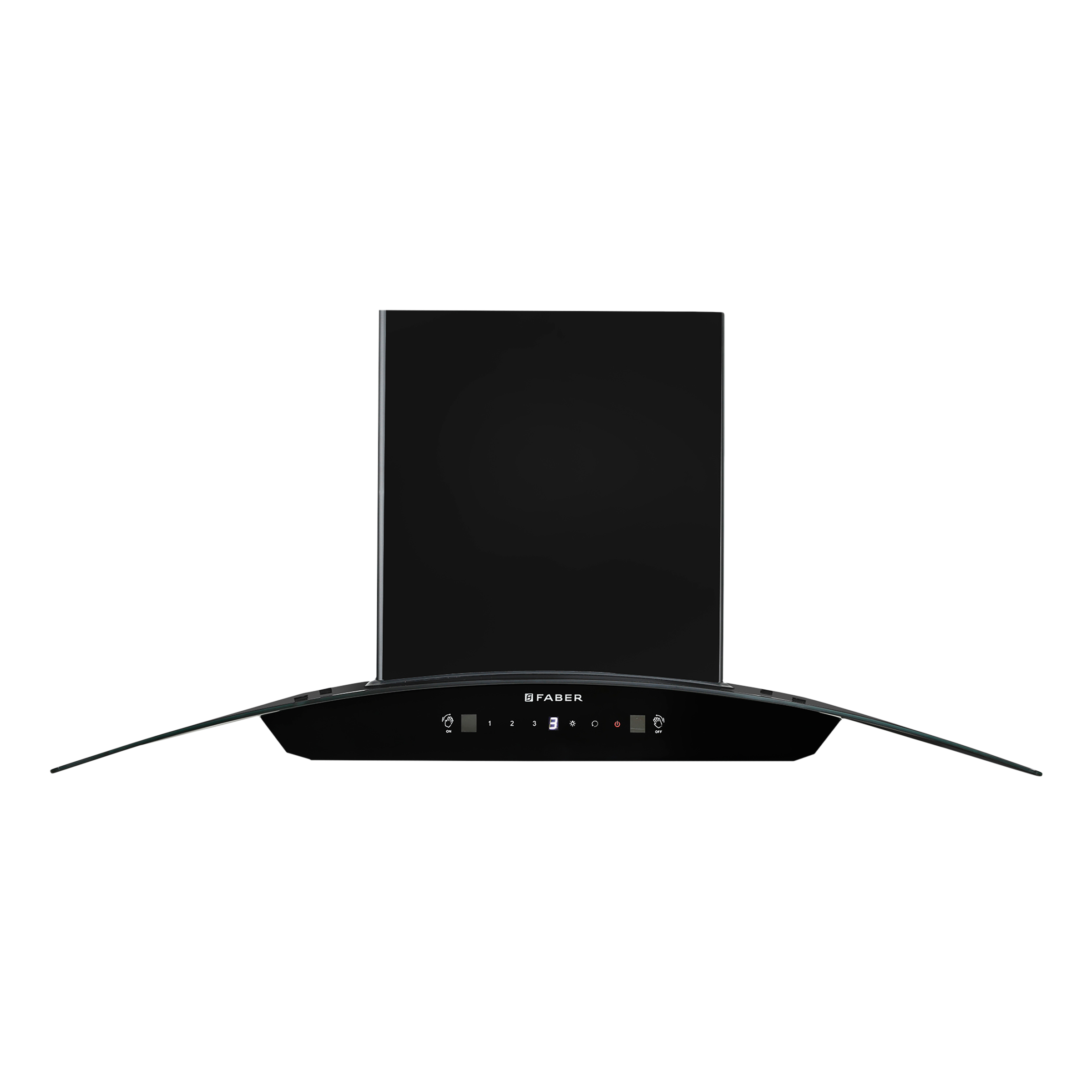 FABER SUNNY IN HC SC FL LG 90cm 1200m3/hr Ducted Auto Clean Wall Mounted Chimney with Touch & Gesture Control (Black)