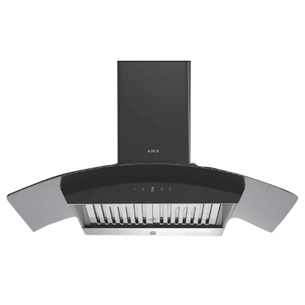 elica WDAT HAC 90 NERO 90cm 1200m3/hr Ductless Auto Clean Wall Mounted Chimney with Touch Control Panel (Black)_1