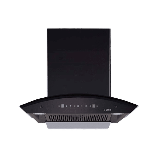 elica FLCG 600 HAC LTW MS NERO 60cm 1350m3/hr Ducted Auto Clean Wall Mounted Chimney with Touch Control Panel (Black)_1