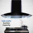 elica WD TFL HAC 90 MS NERO 90cm 1425m3/hr Ducted Auto Clean Wall Mounted Chimney with Motion Sensing Technology (Black)_4