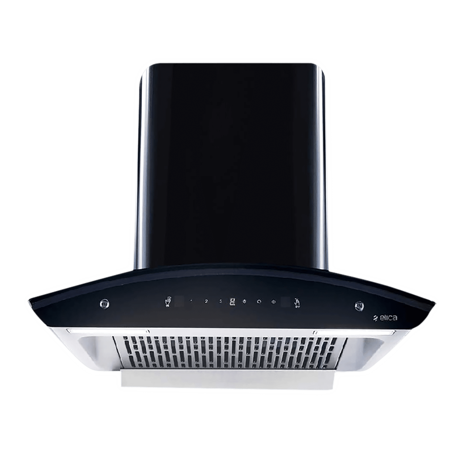 elica WD TFL HAC 60 MS NERO 60cm 1425m3/hr Ducted Auto Clean Wall Mounted Chimney with Touch Control Panel (Black)