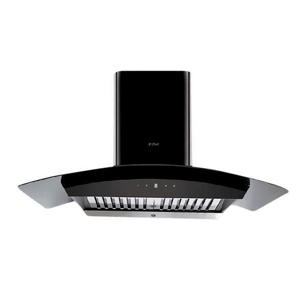 elica WDAT HAC 90 MS NERO 90cm 1200m3/hr Ducted Auto Clean Wall Mounted Chimney with Touch & Motion Sensor Control (Black)_1