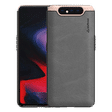 stuffcool Rego PU Leather Back Cover for SAMSUNG Galaxy A80 (Wireless Charging Compatible, Black)_1
