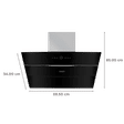 FABER BOLT FL SW SC BK N 60cm 1500m3/hr Ducted Auto Clean Wall Mounted Chimney with Gesture & Touch Control (Black)_2