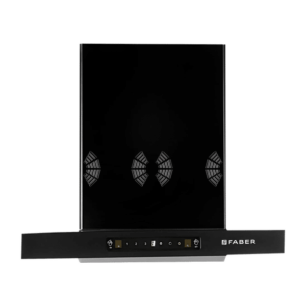 FABER SILENCIO 3D IND HC SC FL BK 60cm 1298m3/hr Ducted Auto Clean Wall Mounted Chimney with Touch Control Panel (Black)_1
